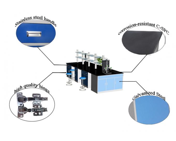 Couche en poudre Meubles de laboratoire de chimie pour des expériences efficaces 2