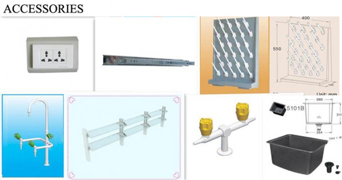 Couche en poudre Meubles de laboratoire de chimie pour des expériences efficaces 3