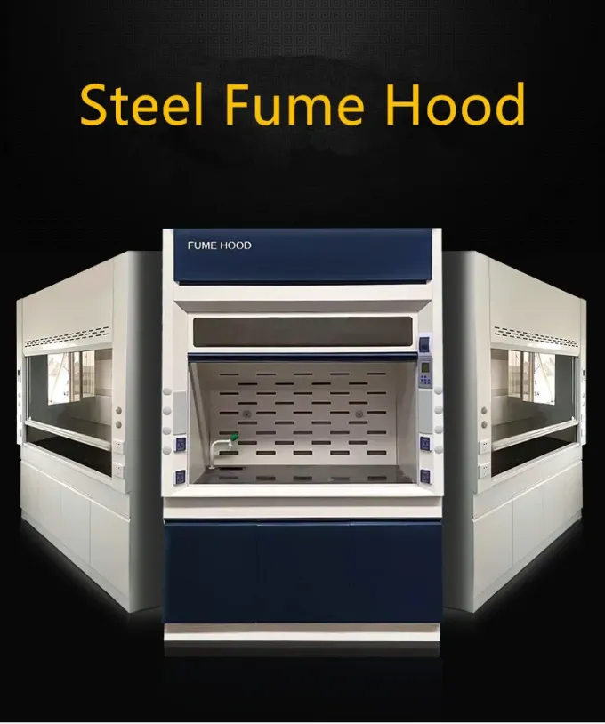 Capuchons de fumée de laboratoire efficaces Armoire à fumée chimique avec matériel Pp pour ventilation industrielle 0