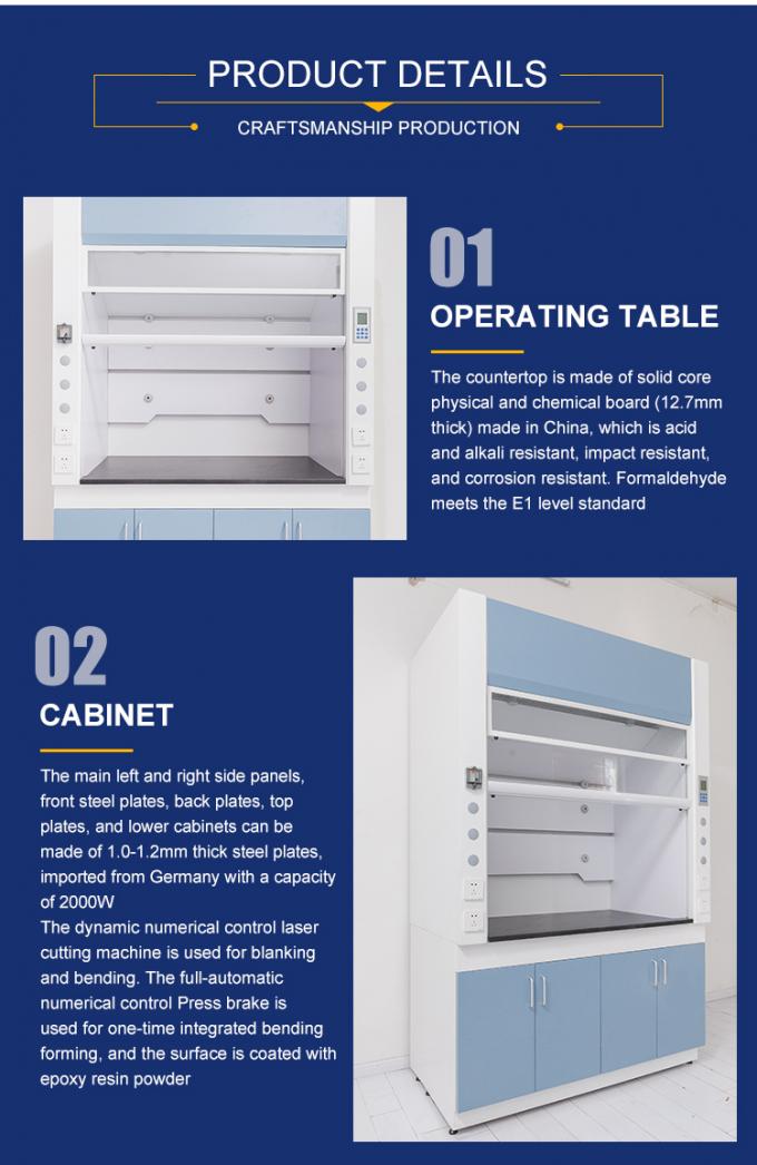 Système de filtre au carbone actif Capuchon de laboratoire à vendre avec des caractéristiques personnalisées 2