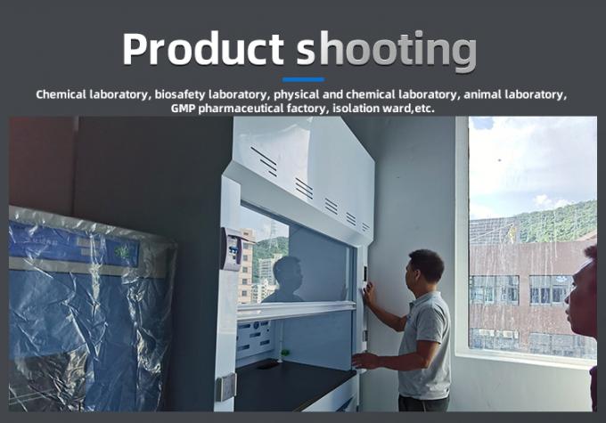 Type d'installation Capot de fumée chimique monté sur le mur Armoire de fumée PP avec nettoyeur personnalisé 0