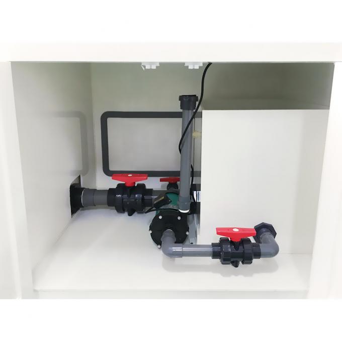 Des capuchons de fumée de laboratoire sur mesure avec système de contrôle manuel de la société Wet Scrubber 2