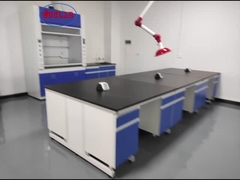 Meubles en bois de laboratoire de la Science mettre tout le cadre hors jeu en acier pour le laboratoire chimique