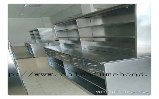Bon prix Les tables de laboratoire de meubles de laboratoire d'acier inoxydable de passivation extérieure fonctionnent la charnière 1500*850mm des bancs DTC en ligne