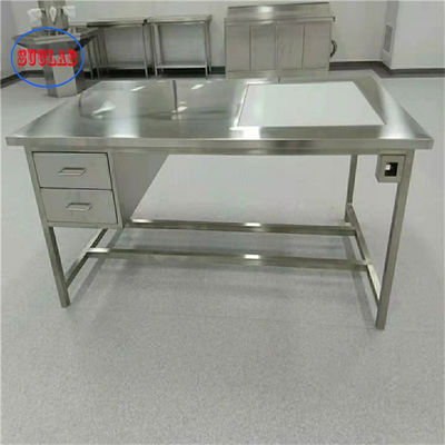 Bon prix Bench de laboratoire en acier inoxydable poli avec spécifications de dessin en ligne