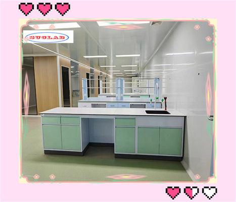Bon prix Haute résistance aux produits chimiques et surface lisse Laboratoire de chimie Bureau de laboratoire en ligne