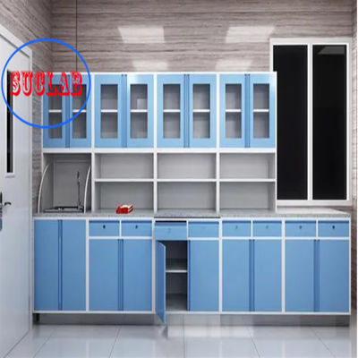 Bon prix Armoire de salle de traitement en acier complet avec étagères réglables Type métallique en ligne