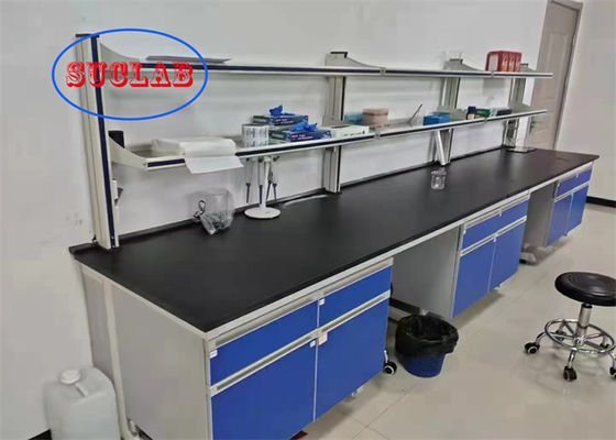 Bon prix Personnaliser le bois durable Bureau de laboratoire de chimie Bureau de laboratoire de poste de travail en ligne