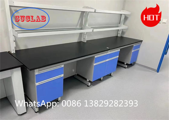 Bon prix Laminat résistant aux produits chimiques personnalisable Bureau de laboratoire de chimie Assemblage des bancs de travail de laboratoire requis en ligne