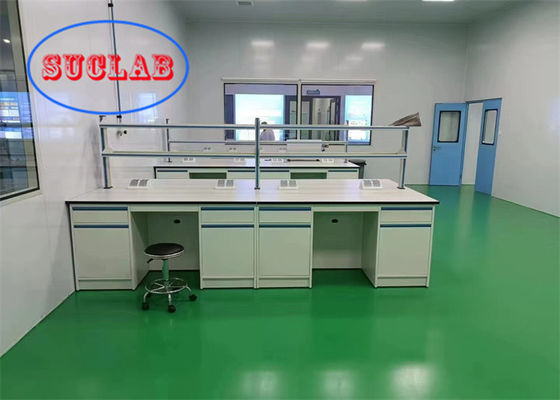Bon prix Bench de laboratoire de chimie personnalisable avec boîte anti-éclaboussures et couvercle de protection en ligne