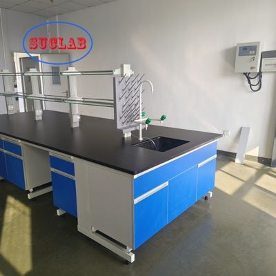 Bon prix Fournisseurs de paillasses de laboratoire de chimie personnalisables L*1500/750 mm l*800/850 mm H, forme rectangulaire pour équipement de laboratoire durable en ligne