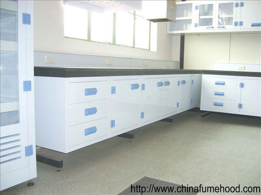 Bon prix étagère de réactif de polypropylène de table de travail de meubles de laboratoire de chimie de 750x850mm en ligne