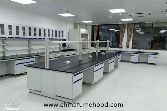 Bon prix Cabinets et partie supérieure du comptoir de meubles de laboratoire de chimie de forces de défense principale pour l'inspection en ligne