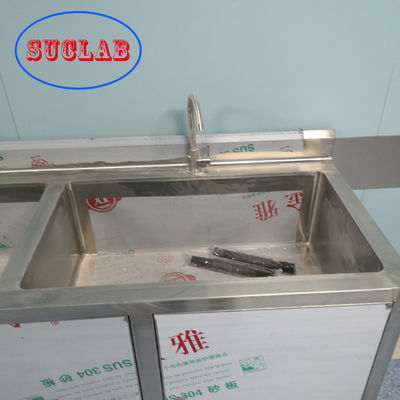 Bon prix Le laboratoire chimique antirouille médical d'acier inoxydable d'utilisation d'hôpital des prix d'évier de lavage de ResistanceHand descend l'évier inductif en ligne