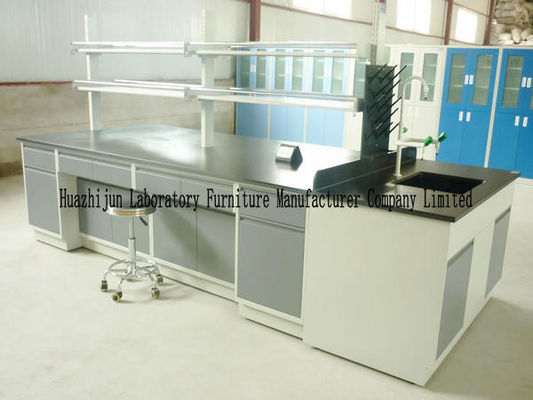 Bon prix L'hôpital a laminé à froid le banc de laboratoire en acier, Tableau imperméable d'île pour le laboratoire en ligne