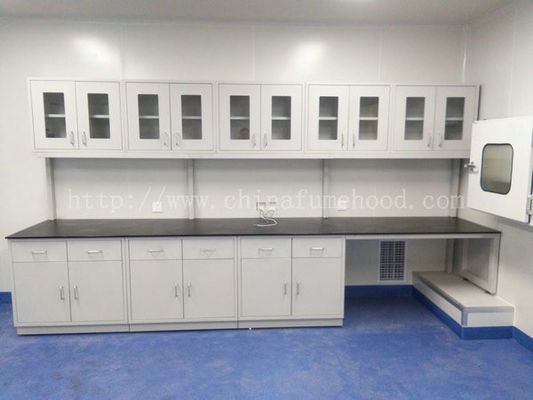 Bon prix Cabinets de laboratoire de preuve et partie supérieure du comptoir acides, banc de laboratoire multifonctionnel avec des tiroirs en ligne
