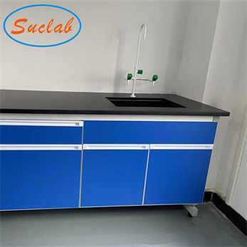 Bon prix Fabricants bleus faits adaptés aux besoins du client de meubles de laboratoire de chimie de banc de laboratoire de résistance chimique en ligne