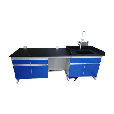 Bon prix Fabricants en bois de meubles de laboratoire de plan de travail bleu de résine époxyde pour le laboratoire chimique utilisant en ligne