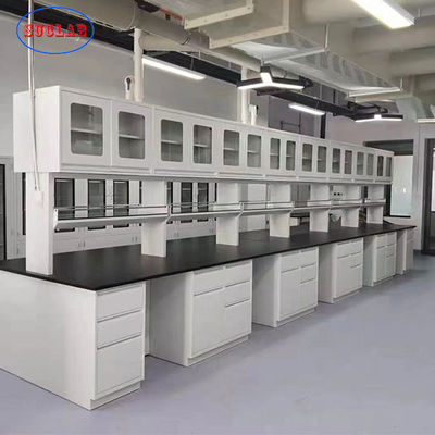 Bon prix Plein bon établi matériel en acier de laboratoire de résistance à la corrosion de promotion avec des tiroirs et des portes en ligne