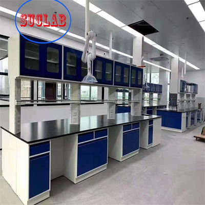 Bon prix Banc de laboratoire durable de poste de travail de laboratoire de résistance chimique de construction métallique de bonne qualité à vendre en ligne