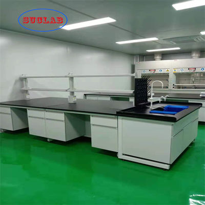 Bon prix Banc de travail antirouille durable de laboratoire, Cabinets résistants chimiques de laboratoire et partie supérieure du comptoir en ligne