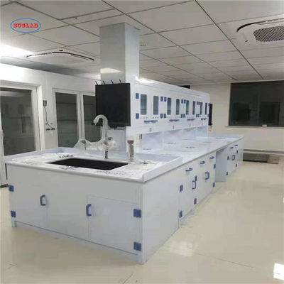 Bon prix Laboratoire durable de banc d'île d'école, Tableau modulaire résistant chimique de laboratoire en ligne