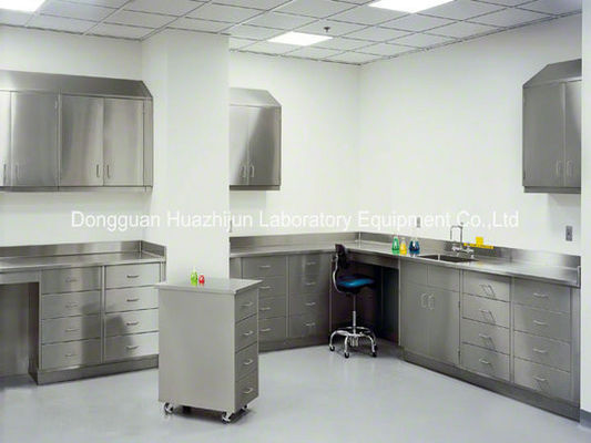 Bon prix Pieds réglables de meubles de laboratoire d'acier inoxydable de chimie avec 2 couches de support de réactif en ligne