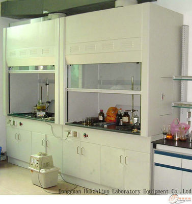 Bon prix capot en acier de vapeur de taille de 2350mm, vapeur Hood With Two Cabinets de laboratoire de la Science en ligne