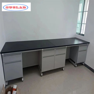 Bon prix Meubles de laboratoire de chimie du bois Banquette d'îlot de laboratoire Solution personnalisable pour les laboratoires en ligne