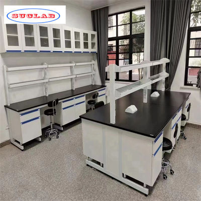 Bon prix Entreposage Laboratoire de chimie Meubles en acier Construction avec revêtement en poudre en ligne