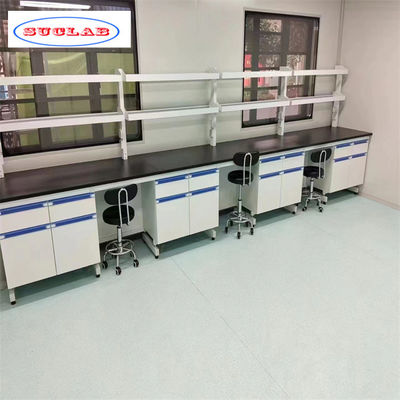 Bon prix 1500*750*900MM Bureau de laboratoire de chimie en acier pour les professionnels du laboratoire en ligne