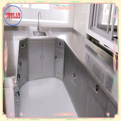 Bon prix Bench de laboratoire en acier inoxydable abordable ISO9001 avec comme dessin Nombre d'étagères en ligne