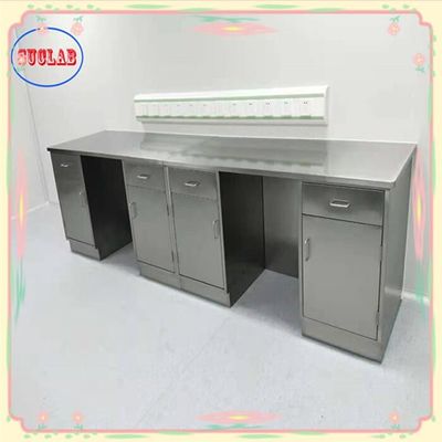 Bon prix Finition en argent et style banc de laboratoire avec armoire en acier inoxydable en ligne
