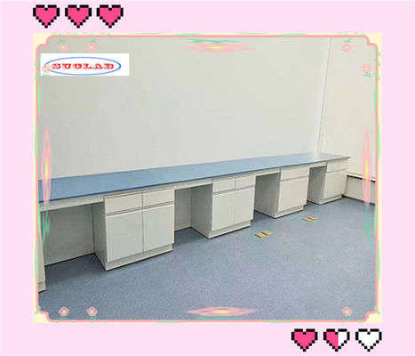 Bon prix Résistant à la chaleur et aux produits chimiques Chimique blanche Bureau de laboratoire Tables de laboratoire Pour l'école et l'hôpital en ligne