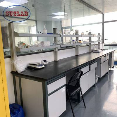 Bon prix Acceptable OEM/ODM Meubles de laboratoire de chimie Bancs muraux de laboratoire avec structure intégrée en ligne