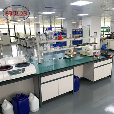 Bon prix Structure en acier en bois Bureau de laboratoire de chimie pour des postes de travail efficaces Conception de meubles de laboratoire en ligne