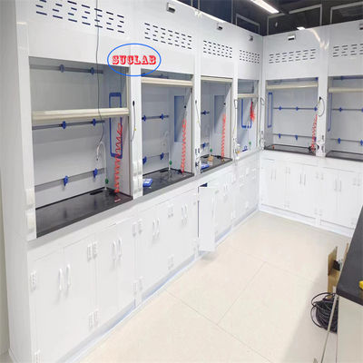 Bon prix Système de commande micro-ordinateur Chemical Fume Hood Laboratoire Fuming Armoire Installation murale Type en ligne