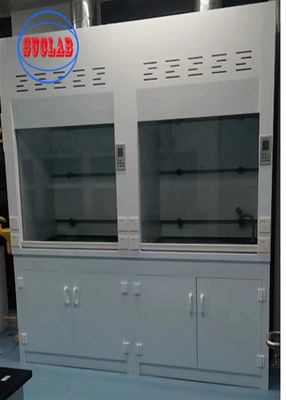 Bon prix Capuchon à fumée chimique monté au mur Capuchon à fumée d'acide chlorhydrique de laboratoire avec débit d'air de 400 m3/h Pp en ligne