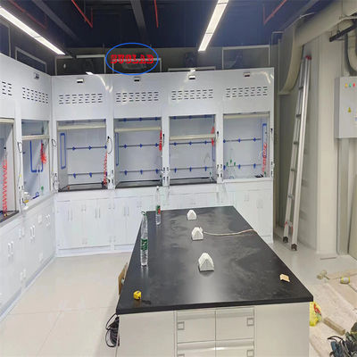 Bon prix Structure horizontale Capuche de fumée chimique Armoire à fumée de laboratoire avec épurateur - Éclairage LED efficace en ligne