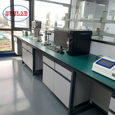 Bon prix Structure fixe Bureau de laboratoire de chimie Bureau de laboratoire de chimie Station de travail Surface de peinture en ligne