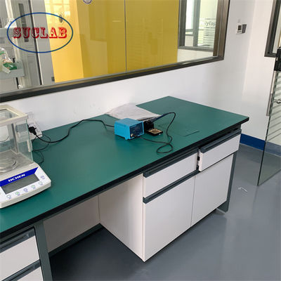 Bon prix Installation professionnelle Laboratoire de chimie Meubles de laboratoire Station de travail avec tiroirs Surface lisse en ligne