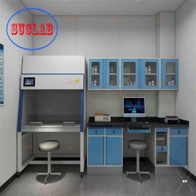 Bon prix L*1500/750 W *800/850 mm H Bancs de travail de laboratoire avec armoire en bois/acier personnalisable en ligne
