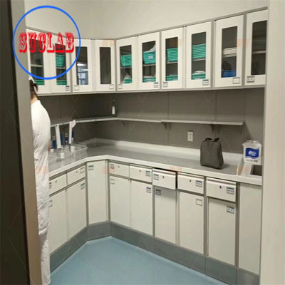 Bon prix Des bancs de travail de laboratoire réglables à étagère en verre avec tiroirs - solution idéale pour les rayonnages de réactifs en ligne