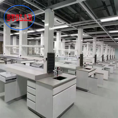 Bon prix Bancs de laboratoire polyvalents Meubles de laboratoire chimique avec boîte anti-éclaboussures Couvercle de protection Tableaux phénoliques en ligne