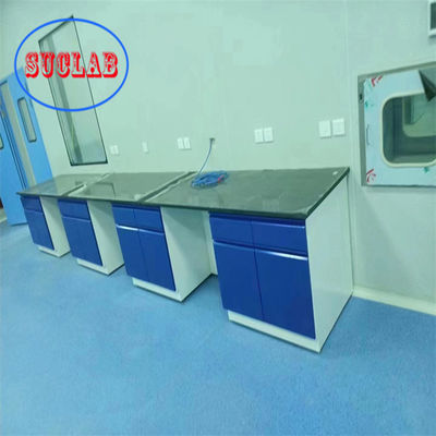 Bon prix Rectangle Bureau de laboratoire de chimie Laboratoire de travail de cas en acier laminé à froid en ligne