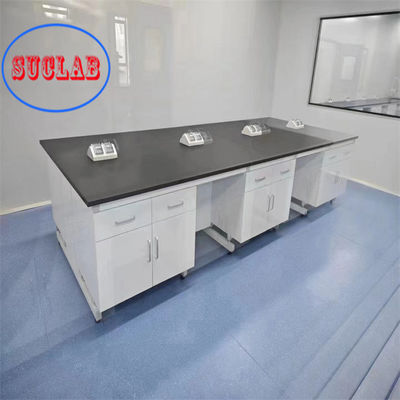 Bon prix Tables de laboratoire ignifuges avec surface de travail en résine phénolique laminée résistante aux produits chimiques en ligne