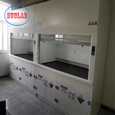 Bon prix Taille personnalisée Armoire de fumée de laboratoire bleu blanc avec épurateur humide en ligne