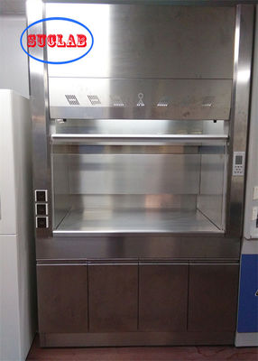 Bon prix Meubles de laboratoire, armoire de ventilation à capuche de fumée avec système de réservoir de lavage, alarme visuelle et lumière LED en ligne