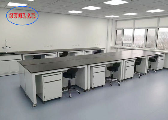 Bon prix Table de laboratoire mobile personnalisée avec armoire blanche mobile pour l'utilisation en laboratoire universitaire en ligne