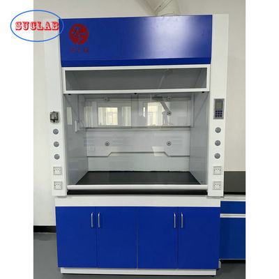 Bon prix Capuchon de laboratoire bleu foncé avec souffleur à faible bruit pour système de ventilation en ligne